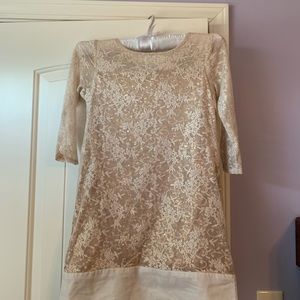 Blush by Us Angels Sequined Dress Girl’s Sz 10 Cream Color